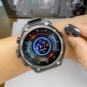 一讯牵 智能手表耳机体温心率血压血氧二合一蓝牙通话多运动模式音乐手环