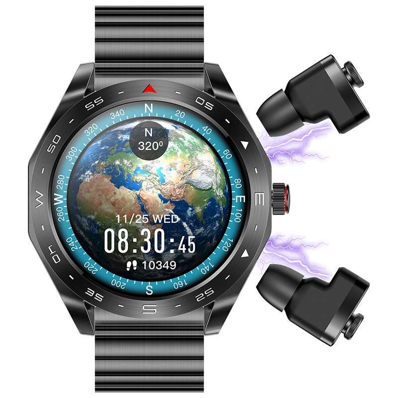 【内置耳机】智能蓝牙耳机二合一手表心率血压监测手表通话商务