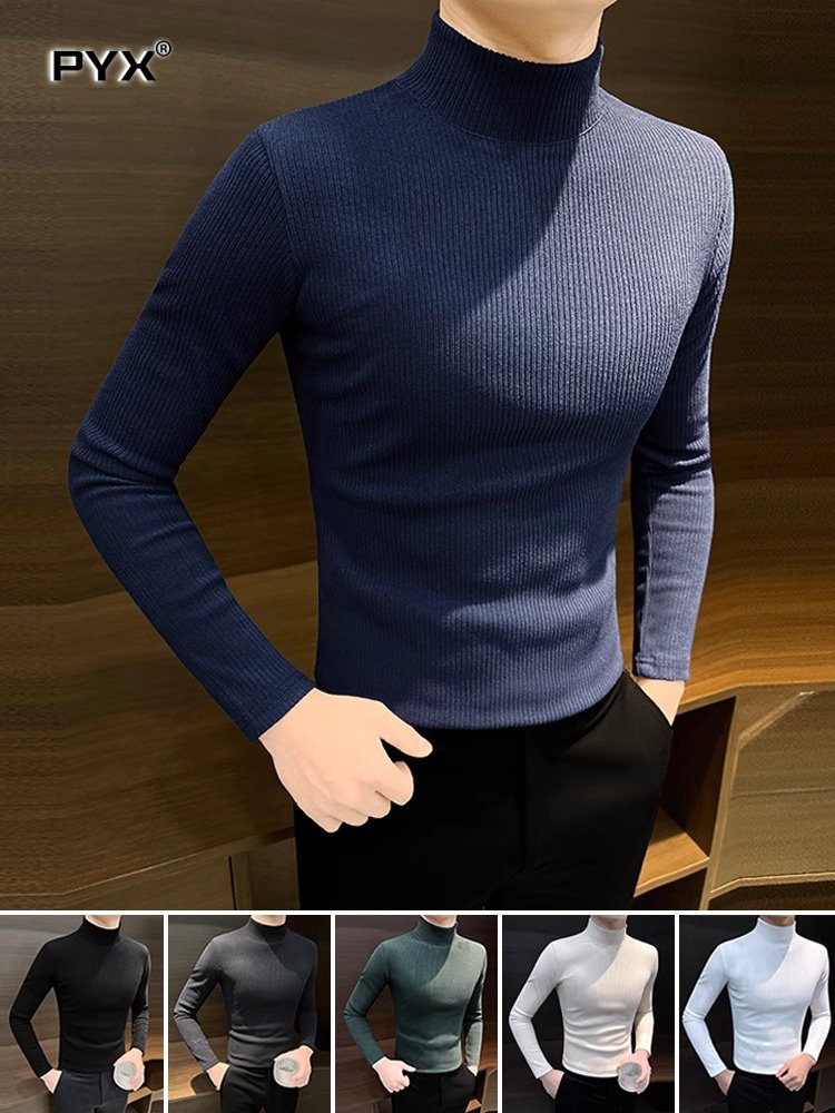 高底半高领针织衫男士秋冬底衫2025新款修身保暖针织衫男士上衣,男装,针织衫/毛衣,淘宝优惠券,粉丝福利购,淘宝优惠卷