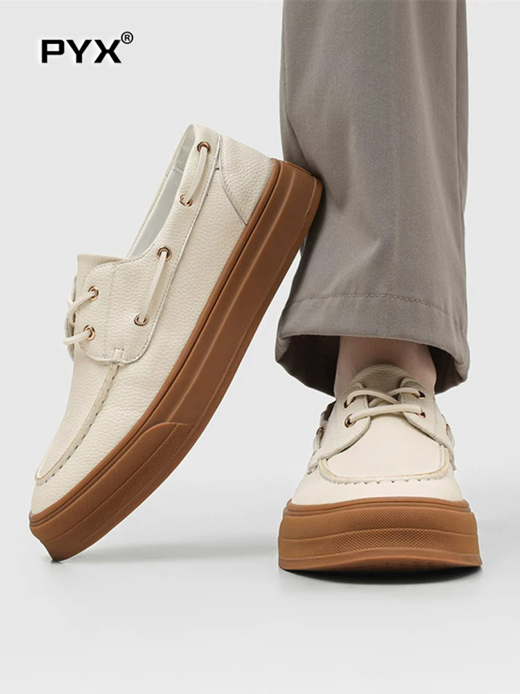 Old Money Casual Leather Shoes for Men, 2026 New Autumn Sailboat