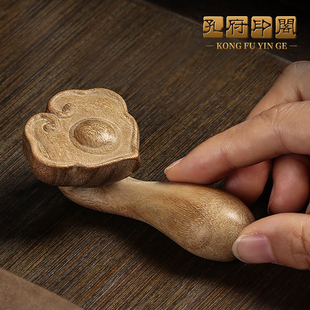 金丝楠木《吉祥如意》摆件雕刻实木文玩手把件如意摆件家居装饰品