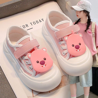 女童帆布鞋春秋季2026新款儿童室内鞋幼儿园女孩运动板鞋宝宝夏款