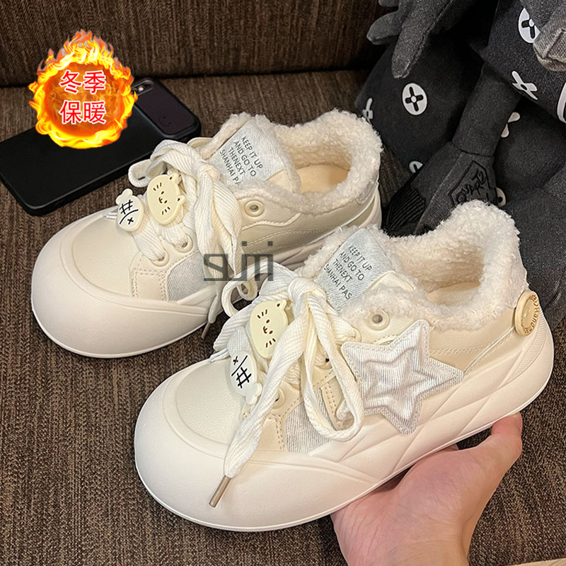 女童运动鞋2025新款秋冬棉鞋