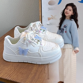 2026春秋新款 中大童女孩百搭板鞋 学生鞋 女童星星小白鞋 厚底板鞋 潮