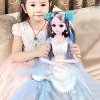 Большая кукла для принцессы, детская семейная игрушка, 60см, принцесса Эльза, 3-6 лет, подарок на день рождения