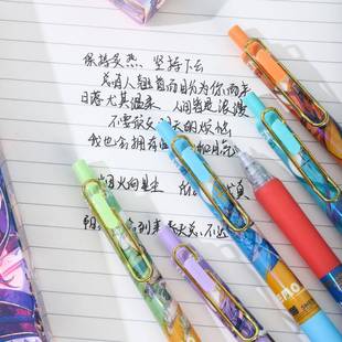 新款原神芙宁娜中性笔盲盒笔拍22发24学生文具周边礼物摆二次元笔