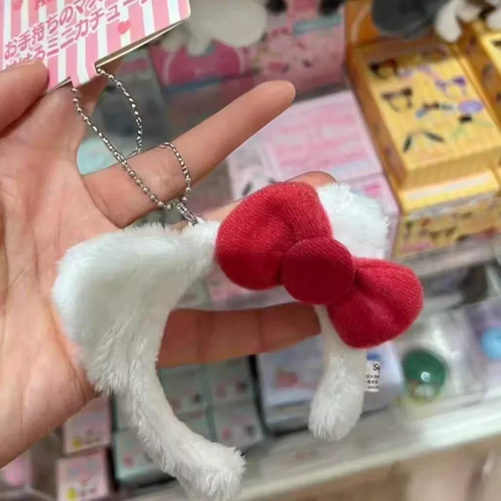 可爱毛绒小kt发箍挂件小众包包挂件书包挂饰公仔玩偶钥匙扣