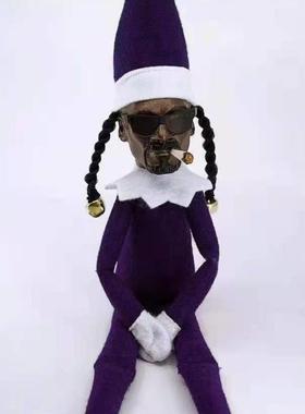 独立站新品圣诞帕特里克节公仔娃娃树脂黑脸黄马甲爱尔兰节