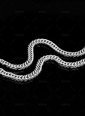 跨境电商货源不锈钢金属嘻哈情侣钛钢古巴手链男女潮流欧美风饰品