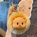 百茂泰国黄油小熊毛球2025钥匙扣男生书包挂件包包挂饰钥匙链女款