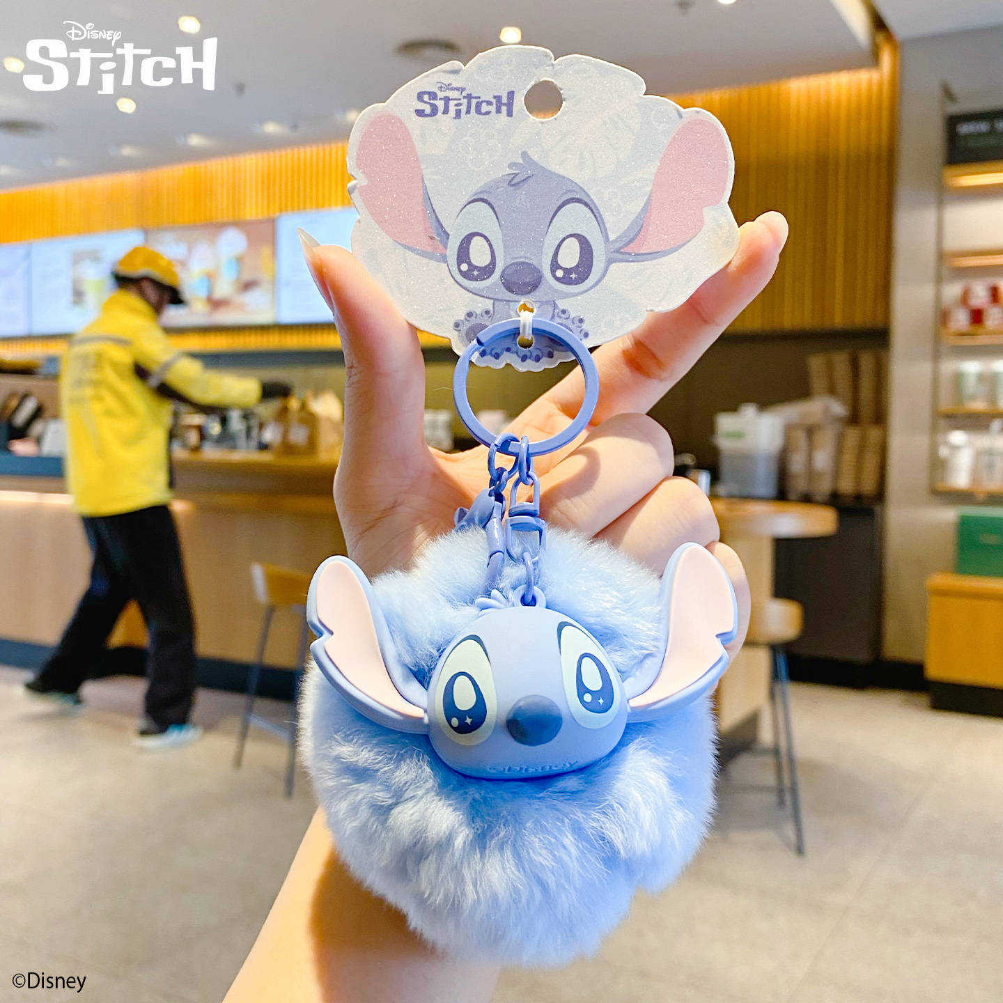 百茂史迪仔毛绒球球包包挂件