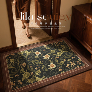美式 高端半圆进门可裁剪耐脏防滑室内地毯 复古入户门地垫2025新款
