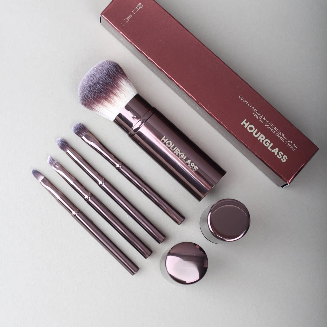 Hourglass五合一伸缩带盖腮红眼影刷眉刷遮瑕刷晕染刷便携化妆刷