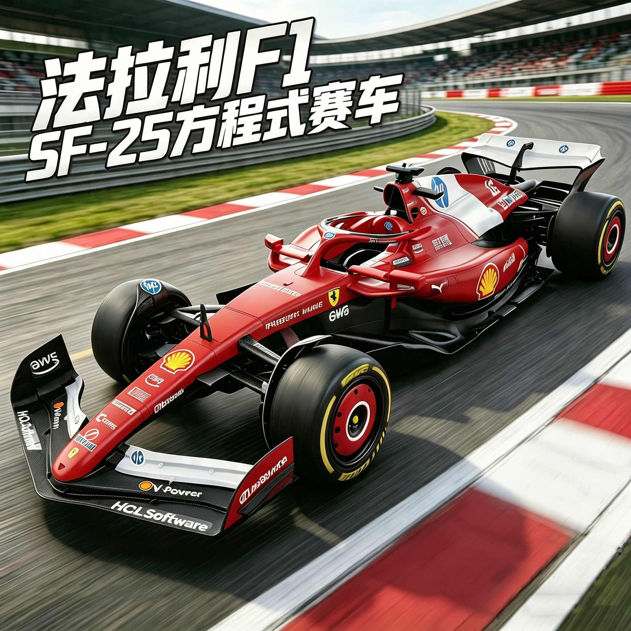 2026新款法拉利F1方程式遥控赛车模型儿童电动玩具车男孩生日礼物