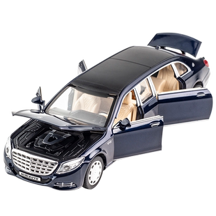 建元迈巴赫S650合金车模加长版1：32仿真汽车模型回力儿童玩具车