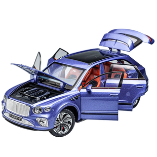 宾利添越越野SUV合金模型车儿童玩具车礼物1:24摆件仿真汽车模型