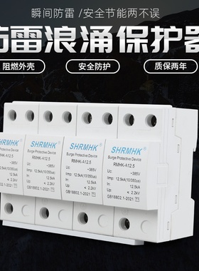 上海人民同款一级浪涌电涌保护器12.5KA-200KA10/350三相防雷模块