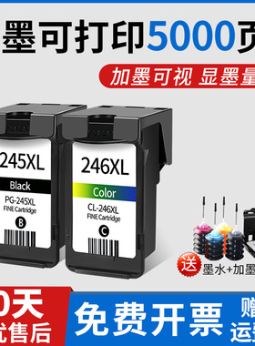 适用佳能PG245 CL246墨盒MG2920 2420 2922 2520 MX492 2522 2525 3022 IP2820 TS302 3120打印机墨盒可连供