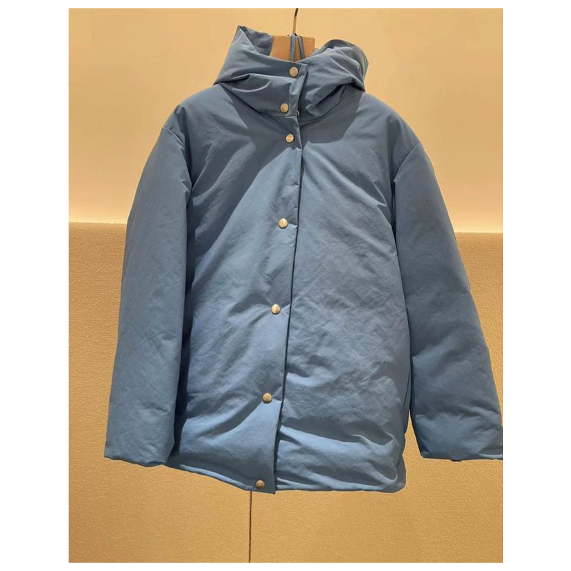 jil sander 吉尔·桑达    蓝色连帽羽绒服 j40af0114  j70008