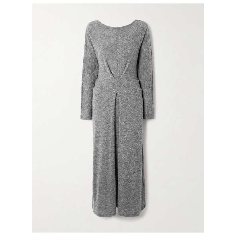 pswl Proenza Schouler White Label Sai 褶裥毛圈中长连衣裙女