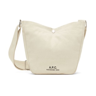A.P.C. 斜挎包男 Journal 灰白色小號