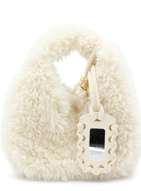 GANNI 白色水饺型迷你手提包包女送女友耐用腋下包包包女夏