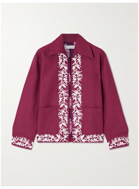 Alix Of Bohemia Jude Canyon 刺绣真丝夹克短外套女经典户外运