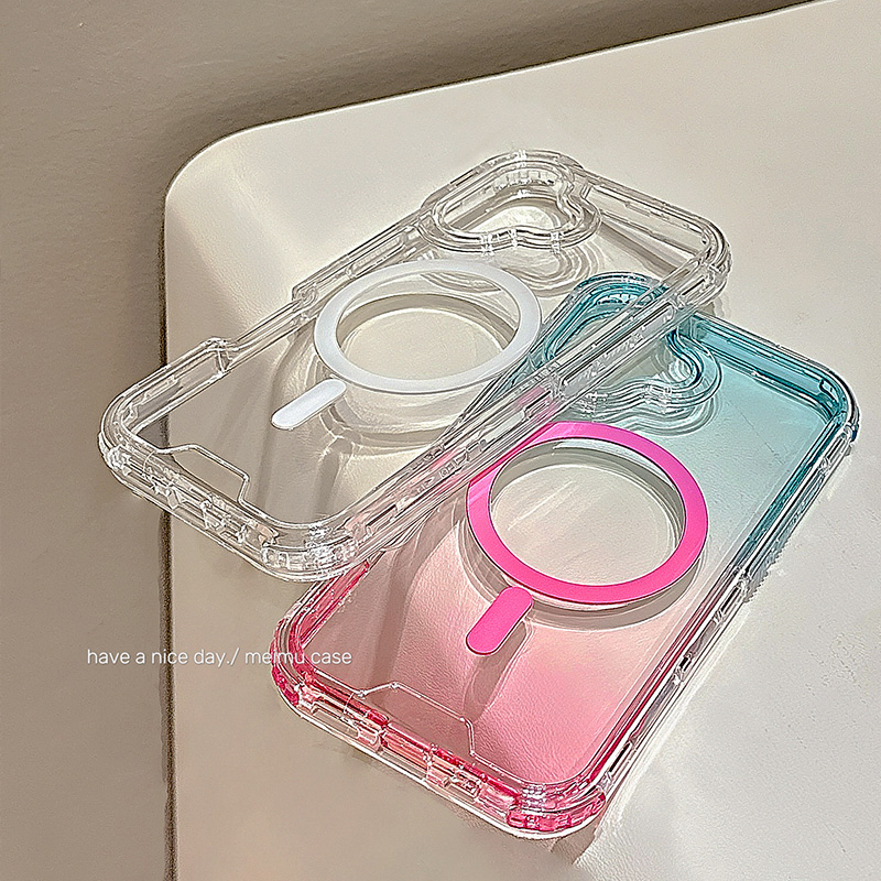 高级感渐变磁吸适用苹果手机壳