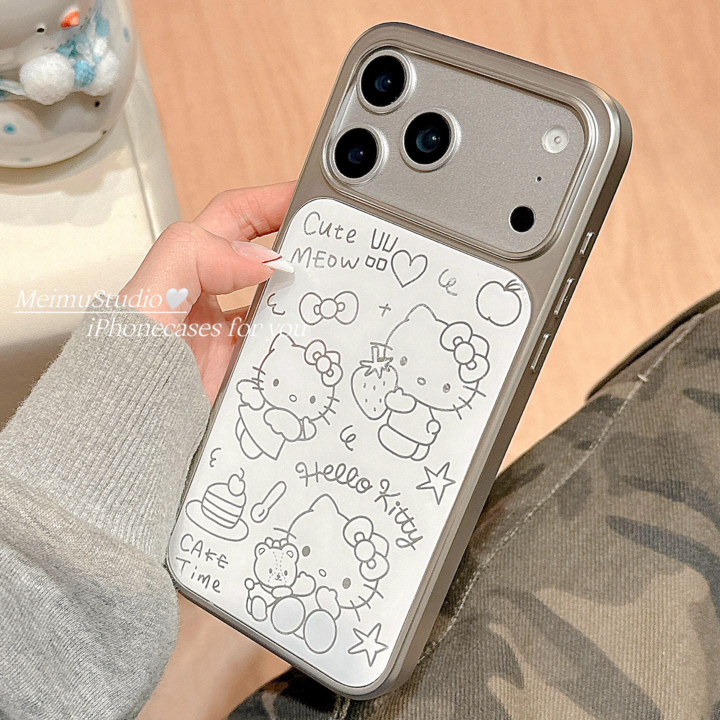 ins简约凯蒂猫适用苹果手机壳