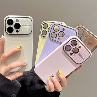 高级感纯色自带镜头膜适用苹果16手机壳iphone15promax新款14液态硅胶软13女12防摔13pro全包15pro爆款手机套