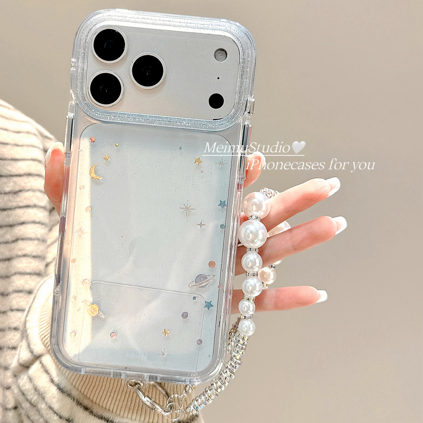 韩风ins透明星球适用苹果手机壳