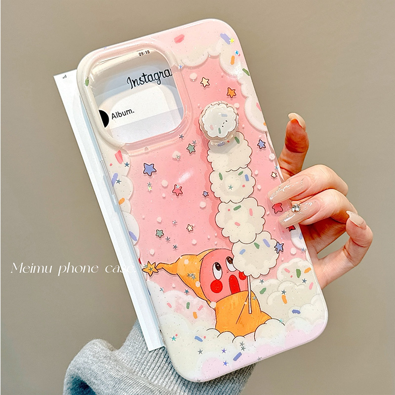 可爱棉花糖星星人适用苹果手机壳