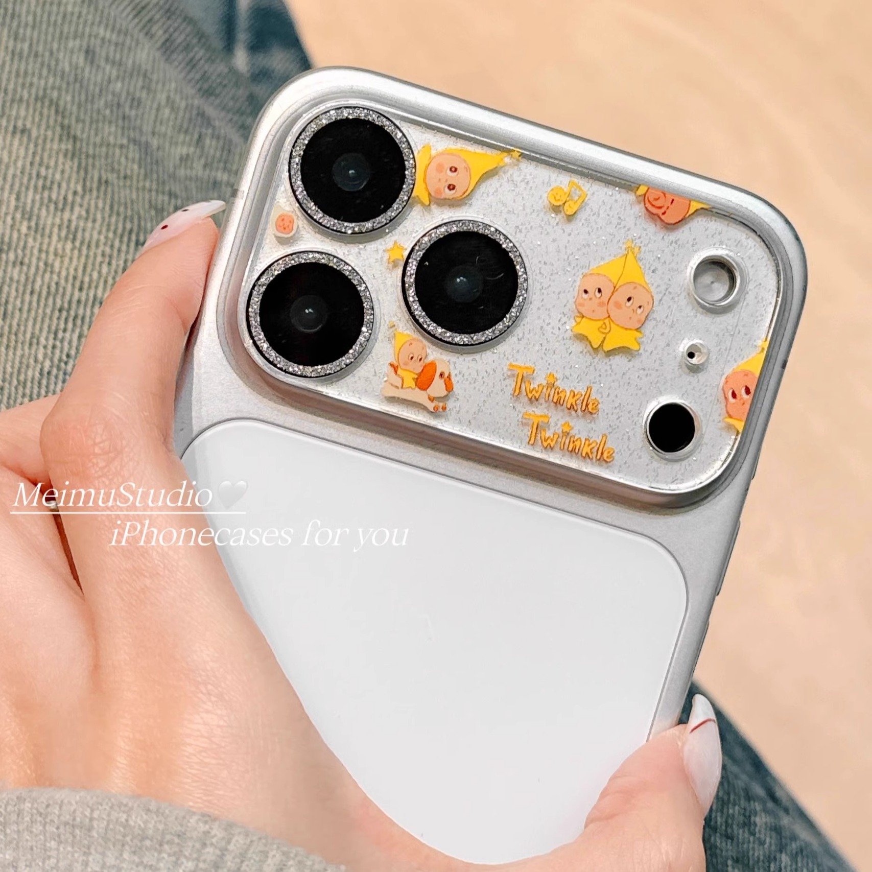 卡通美乐蒂KT猫适用苹果镜头膜