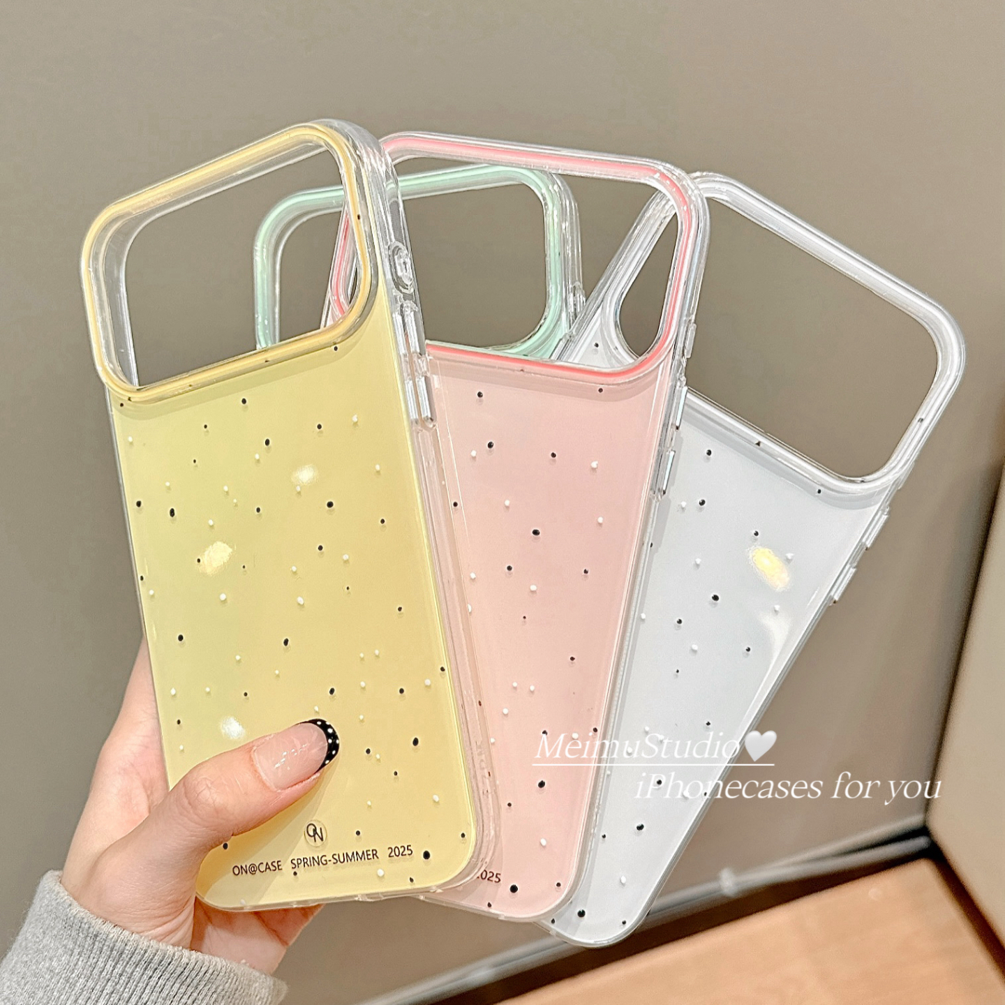 韩风ins果冻泼墨适用苹果手机壳