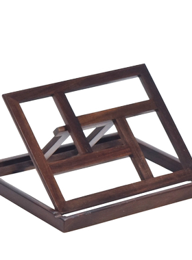 大红酸枝平板经书架橱窗陈列摆件