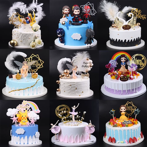 Фруктовый торт с имитацией торта, новинка 2020 года, интернет-знаменитость, модель торта на день рождения, мультяшный поддельный торт, модель окна, образец