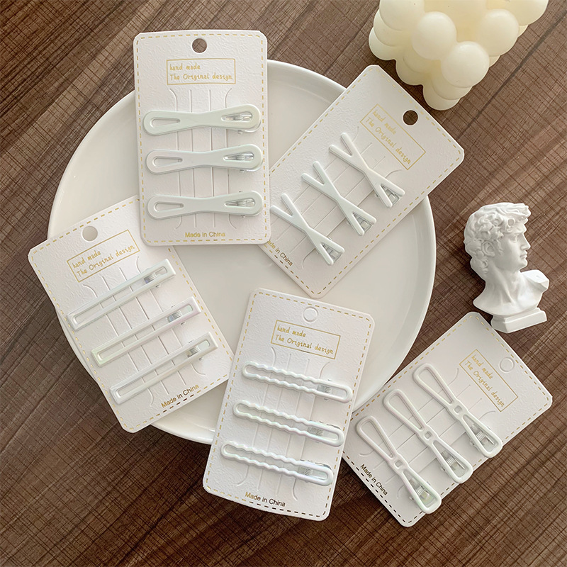 2024人鱼姬发夹镭射系炫彩鸭嘴夹ins风夏季刘海夹侧边夹头饰