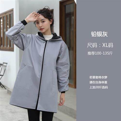 雨衣加绒加厚长款全身防暴雨防水围裙工作服耐脏罩衣女外穿车间