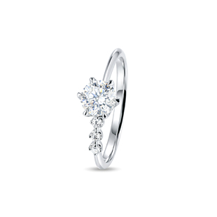 蒂芙星钻铂金PT950培育钻石戒指天穹星冕钻戒轻奢精致送礼情人节