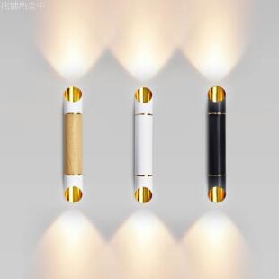 现代简约室内酒店过道走廊床头楼梯创意壁灯斜口上下发光壁灯