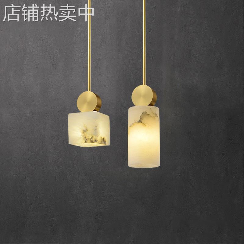 主卧室床头吊灯现代简约轻奢北欧餐厅大理石吊灯网红飘窗灯小吊灯