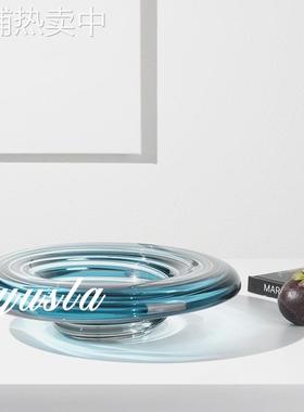 简约现代客厅茶几水果盘餐厅吧台干果收纳盆酒店别墅摆件软装饰品