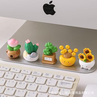 可爱创意仙人掌花盆多肉女生桌面摆件装饰治愈系好物卡通礼品