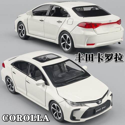 1:32丰田卡罗拉汽车模型合金仿真小汽车轿车摆件多开门儿童玩具车