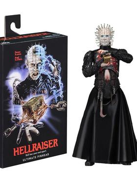猛鬼追魂恐怖养鬼吃人钉子头手办Hellraiser针头鬼人偶模型玩具