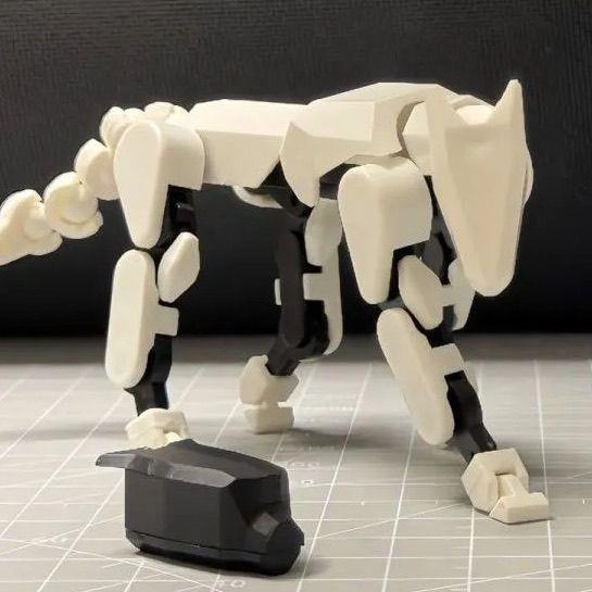 可动关节小狗人偶坐骑网红玩具高颜值创意个性解压拼装幸运Dummy8