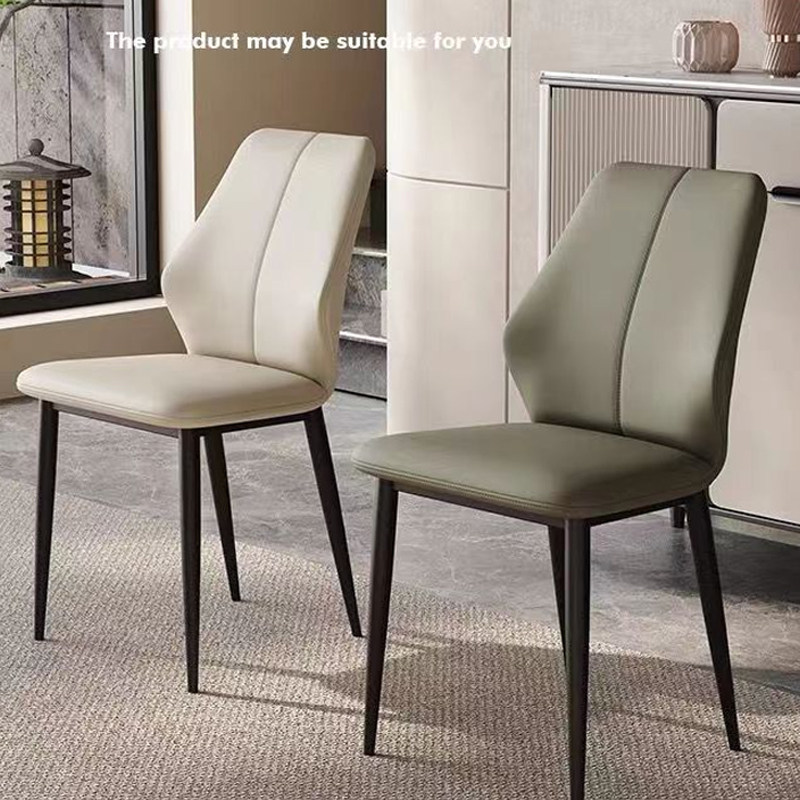 轻奢意式极简高级家用餐椅设计师款靠背软包商用餐厅餐桌椅子简约