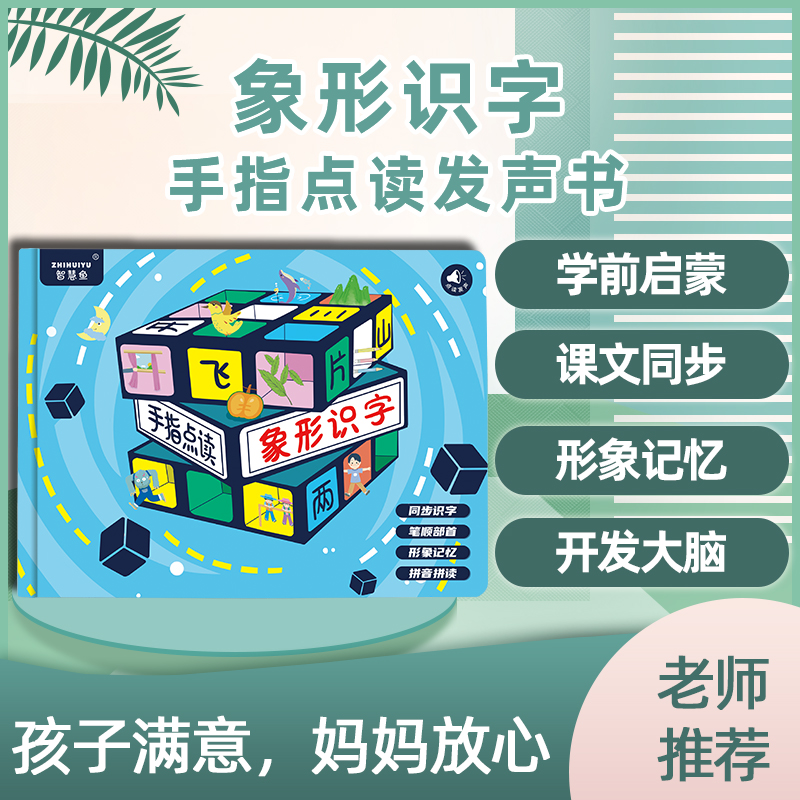 会说话的象形识字早教有声书认字神器儿童手指点读机益智学习玩具