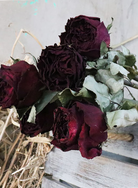 玫瑰干花花束天然风干干花永生真花北欧摆饰品向日葵情人草文艺插