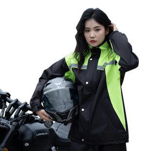 摩托车雨衣雨裤套装女款分体式长款全身防暴雨骑行外卖骑手专用男